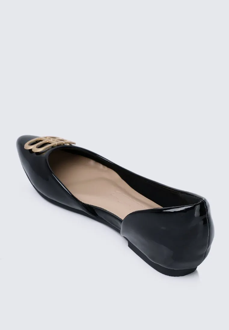 Amina Comfy Ballerina In Black