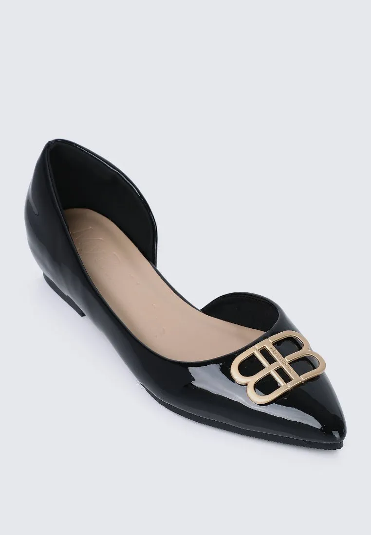 Amina Comfy Ballerina In Black