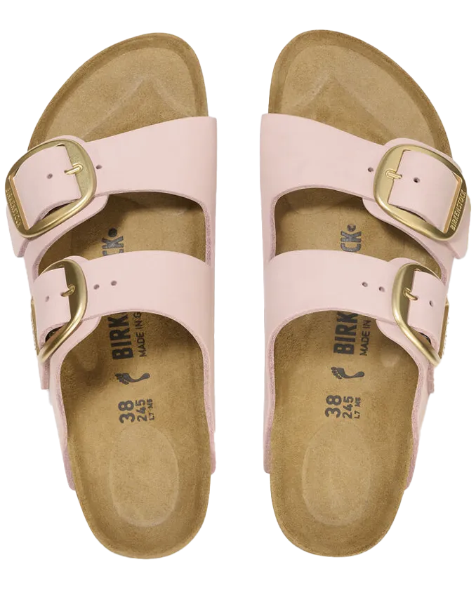 Arizona Big Buckle Sandals in Soft Pink