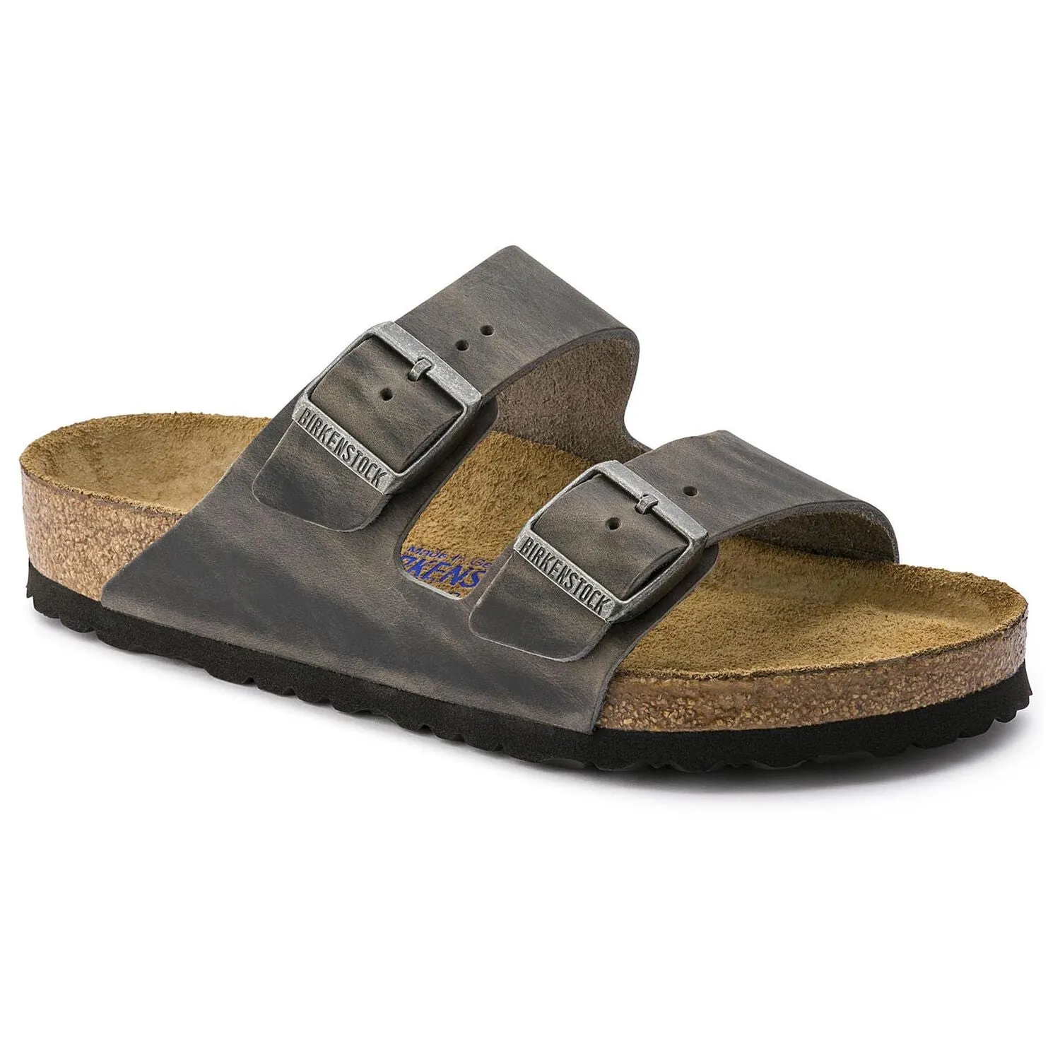 Birkenstock Arizona Iron Oiled Leather Soft Footbed