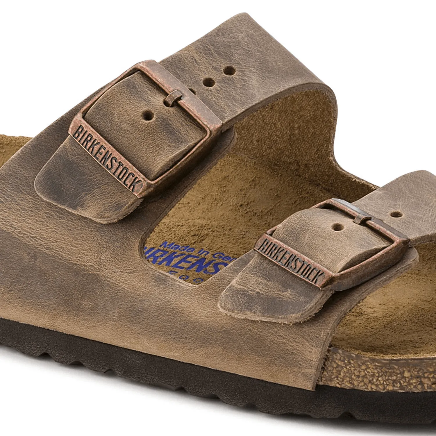 Birkenstock Arizona Soft Footbed Oiled Nubuck Leather Regular Fit Unisex Sandals