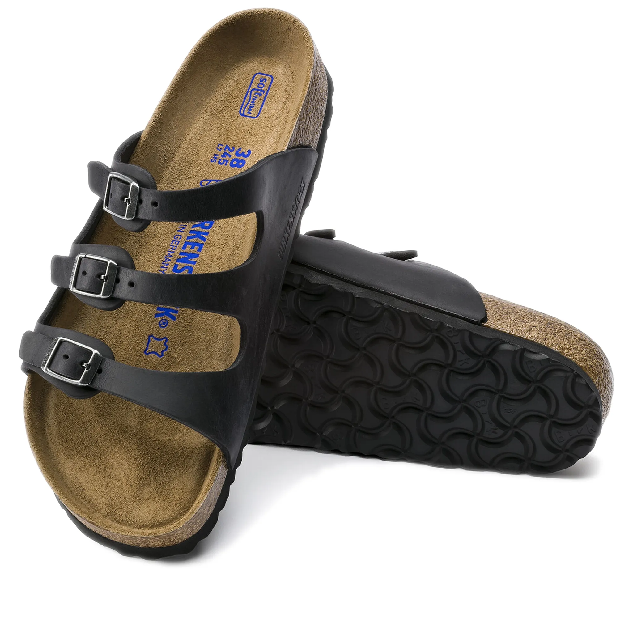 Birkenstock Florida Soft Footbed Oiled Leather - Black