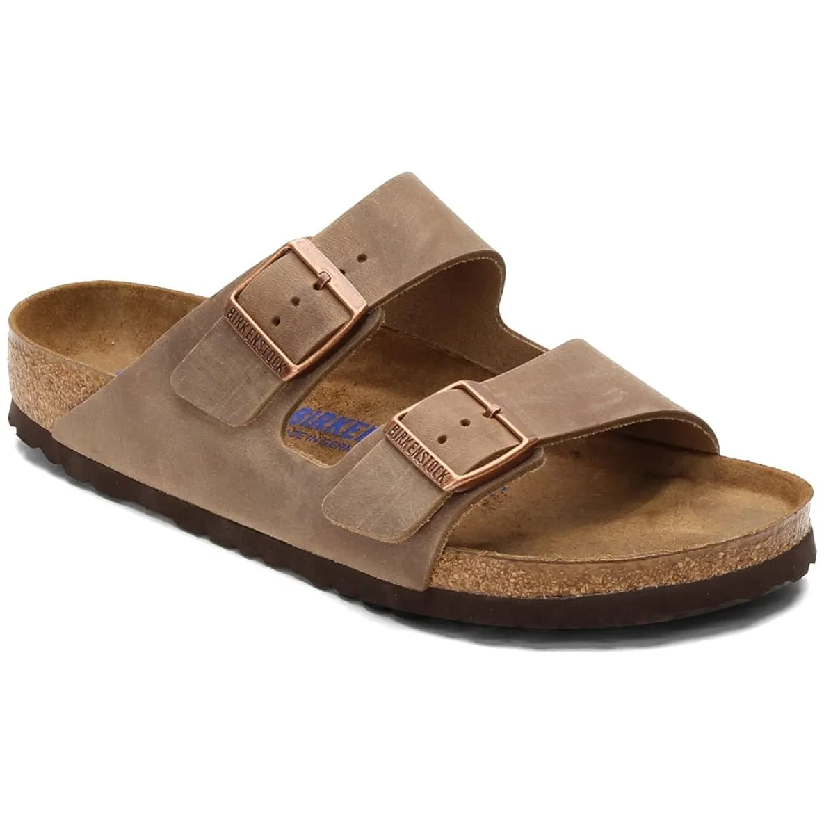 Birkenstock Men's Tobacco Brown 7 Medium US Arizona Soft Footbed Sandals - 552811-40