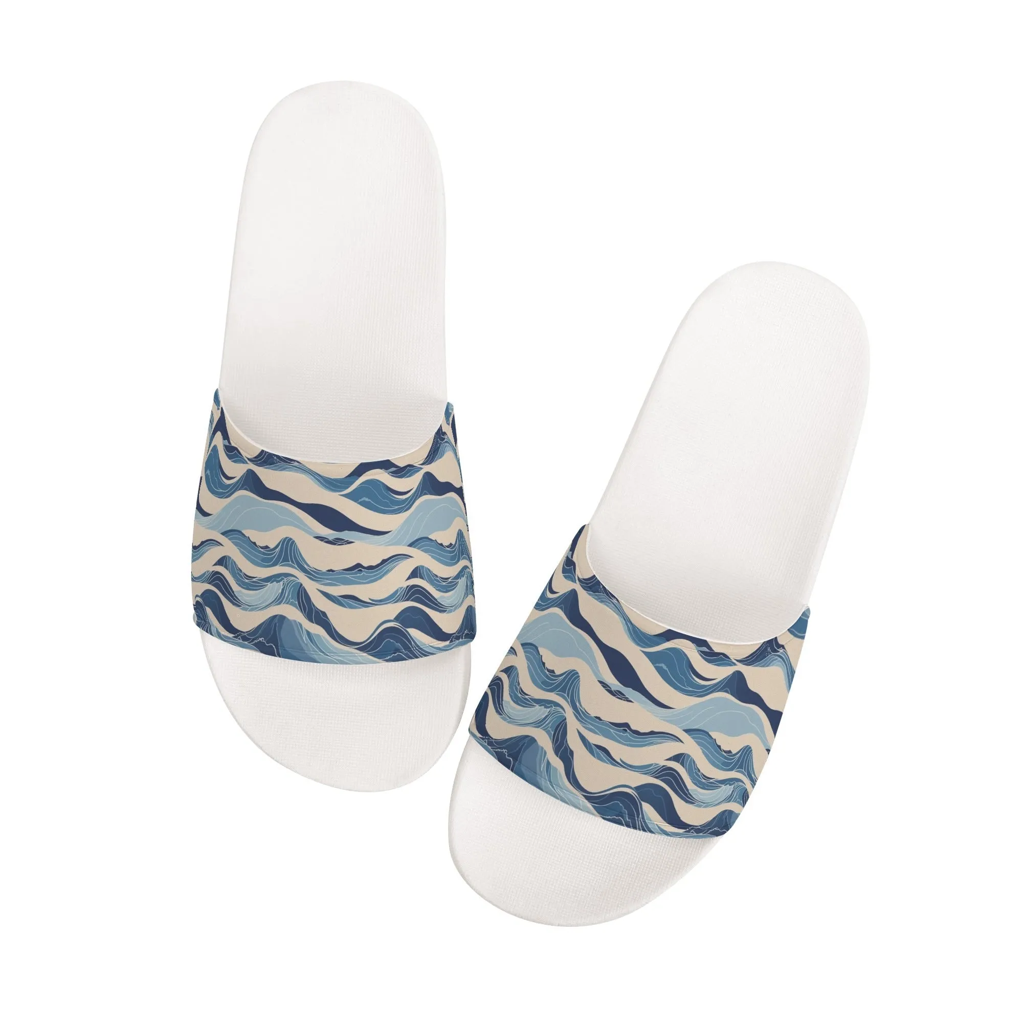 Blue Waves Mens Slide Sandals