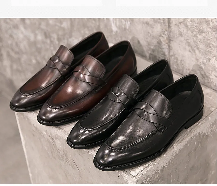 Breathable PU Leather Men Loafers