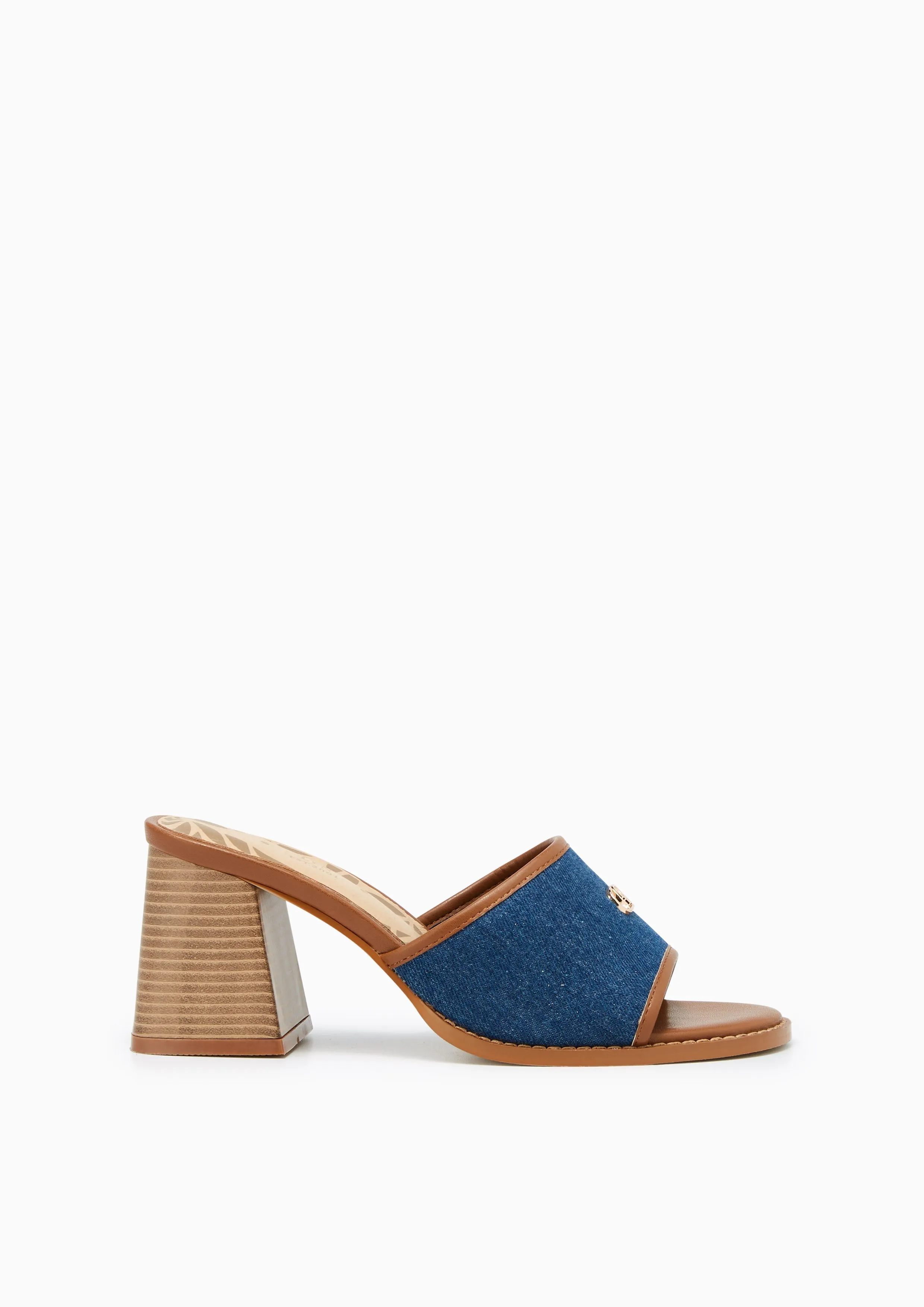 Budd High Heel Mules Blue