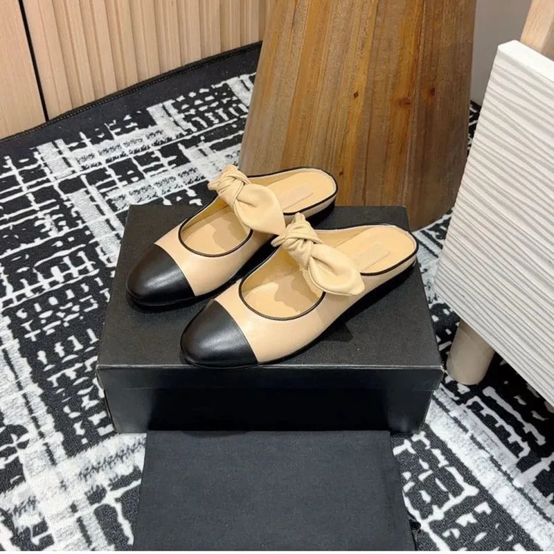 Butterfly-knot Mules Soft Sole Shoes