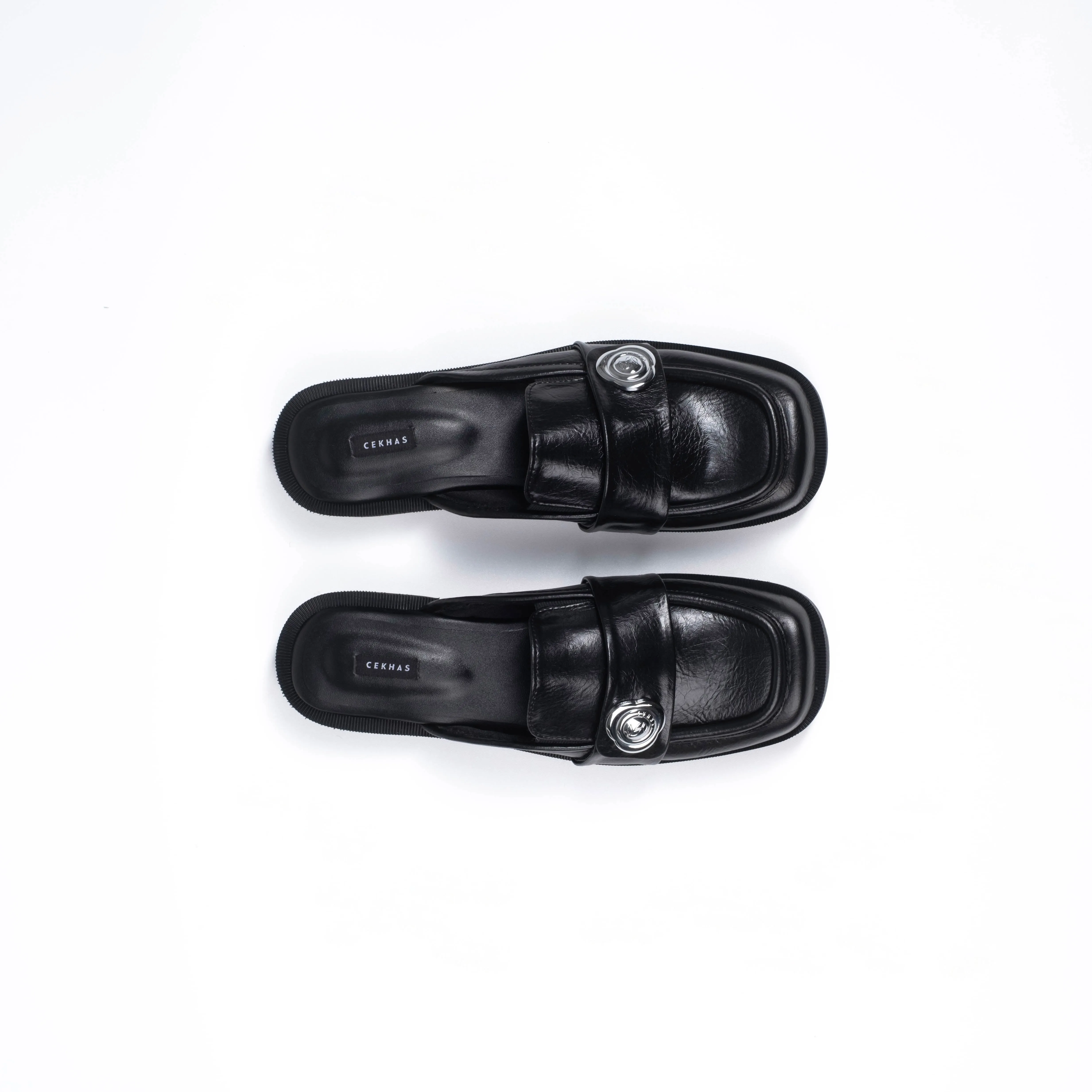 Chara Black Mules - URBAN GRACE Series