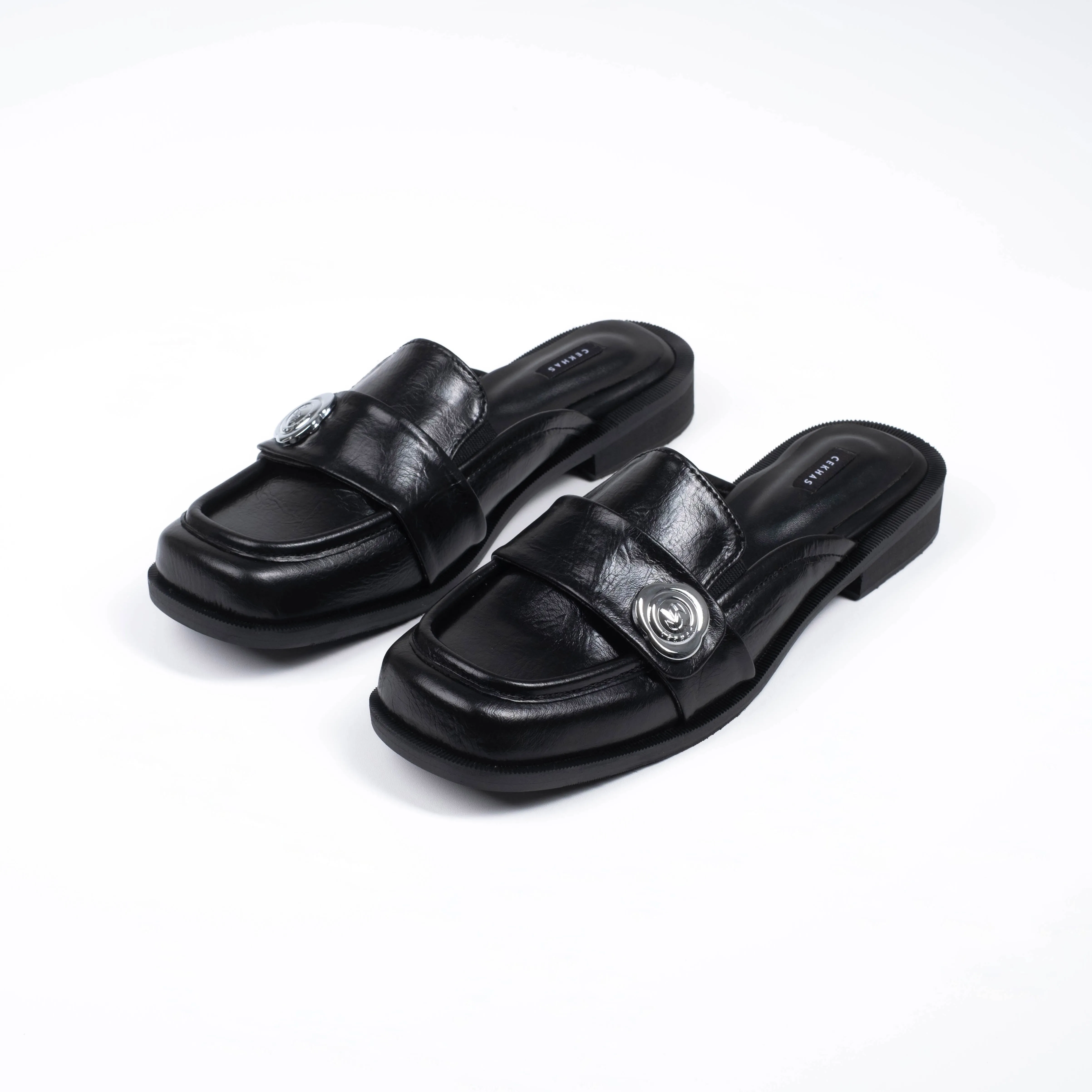 Chara Black Mules - URBAN GRACE Series