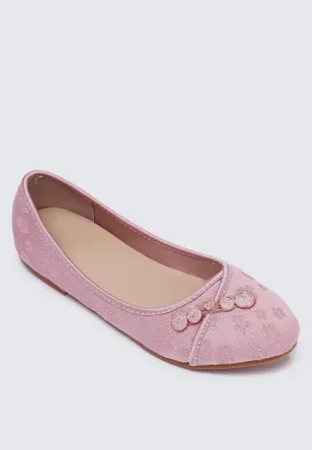 Chuyee Comfy Ballerina In Dusty Pink