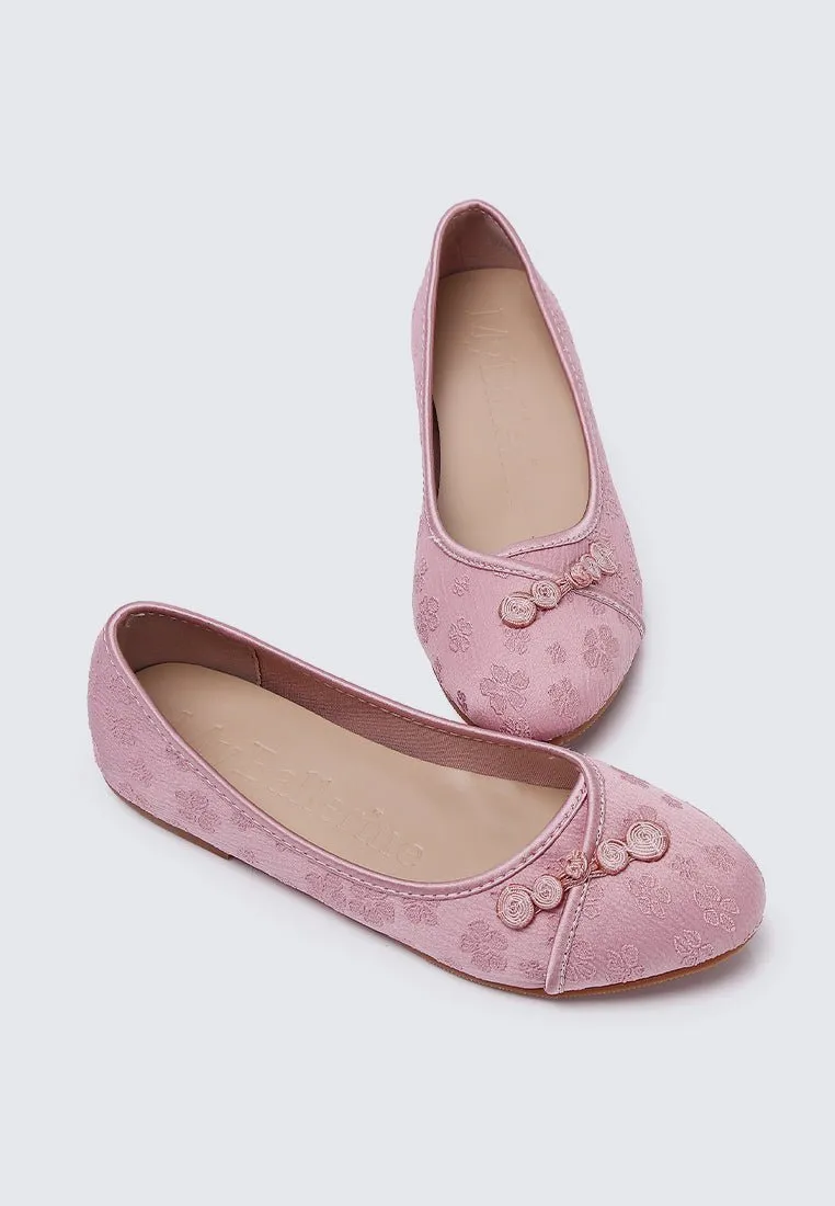 Chuyee Comfy Ballerina In Dusty Pink