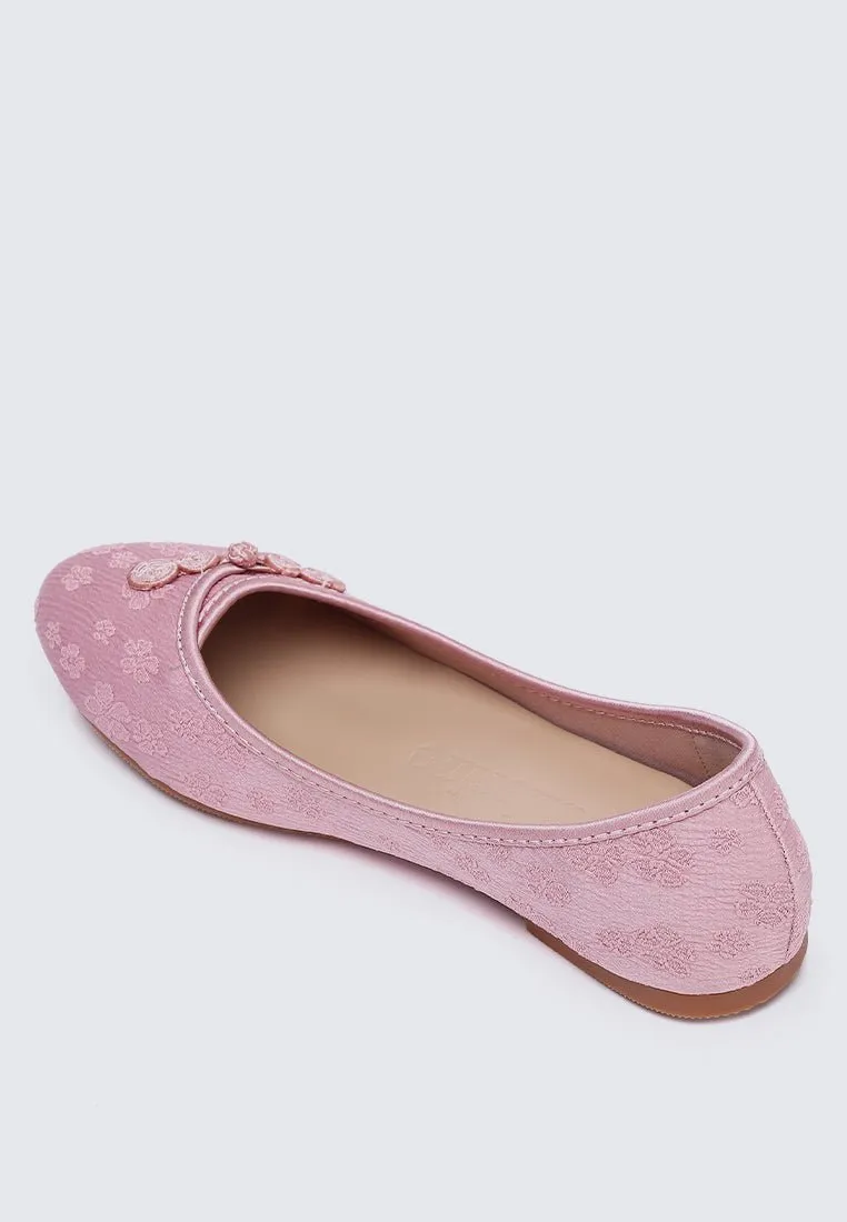 Chuyee Comfy Ballerina In Dusty Pink