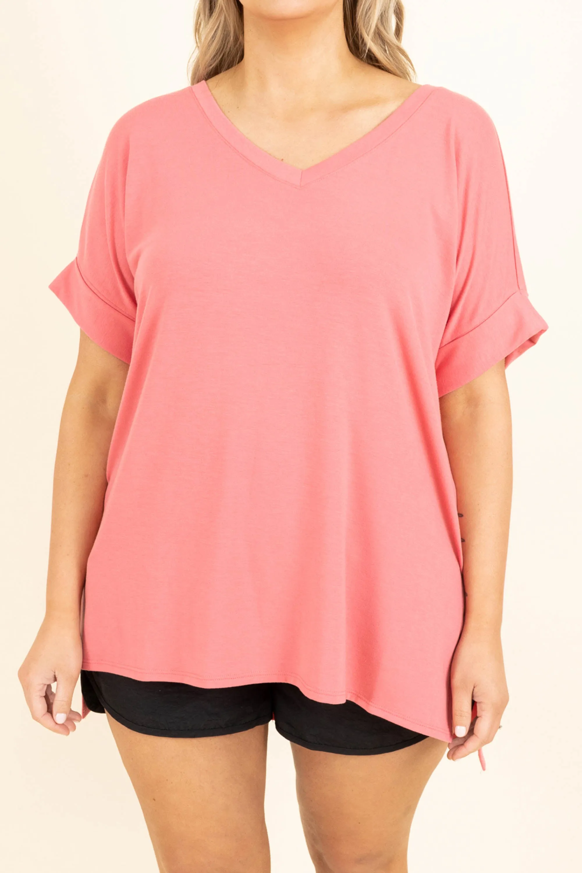 Comfy Travels Top, Desert Rose