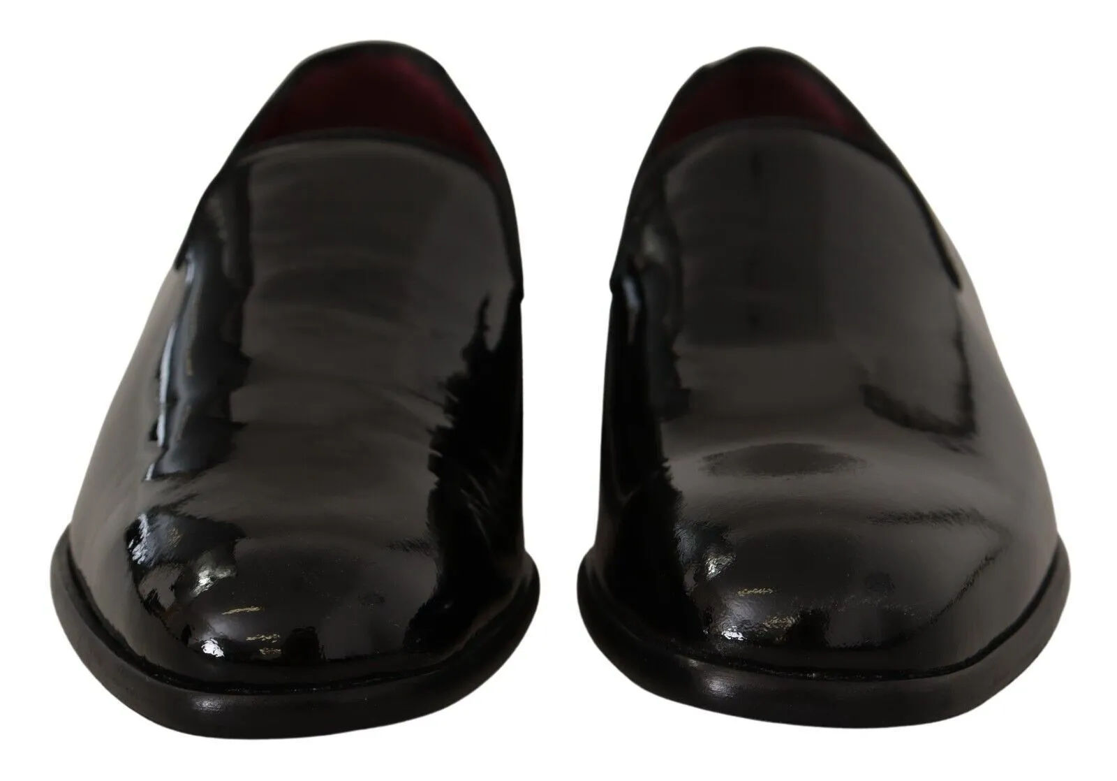 Dolce & Gabbana Black Patent Leather Formal Loafers Dress Shoes