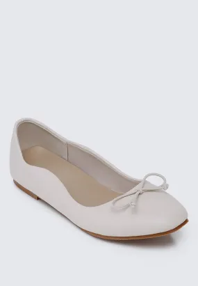 Dorra Comfy Ballerina In Beige