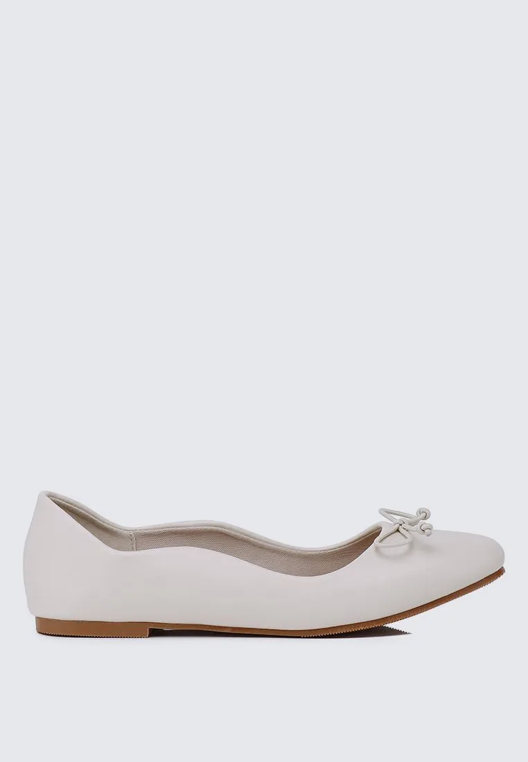 Dorra Comfy Ballerina In Beige