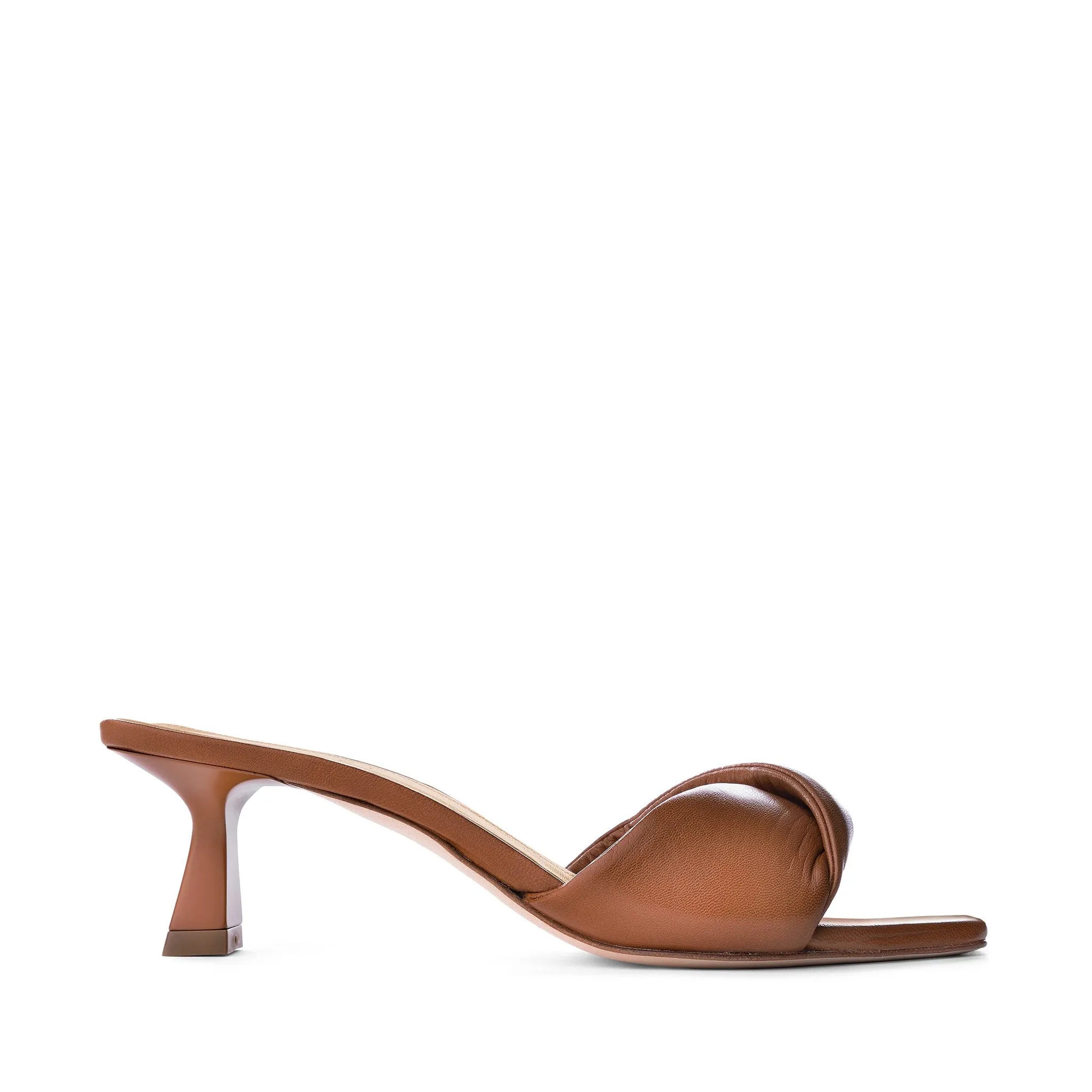 Haya Cognac Soft Leather Sandals