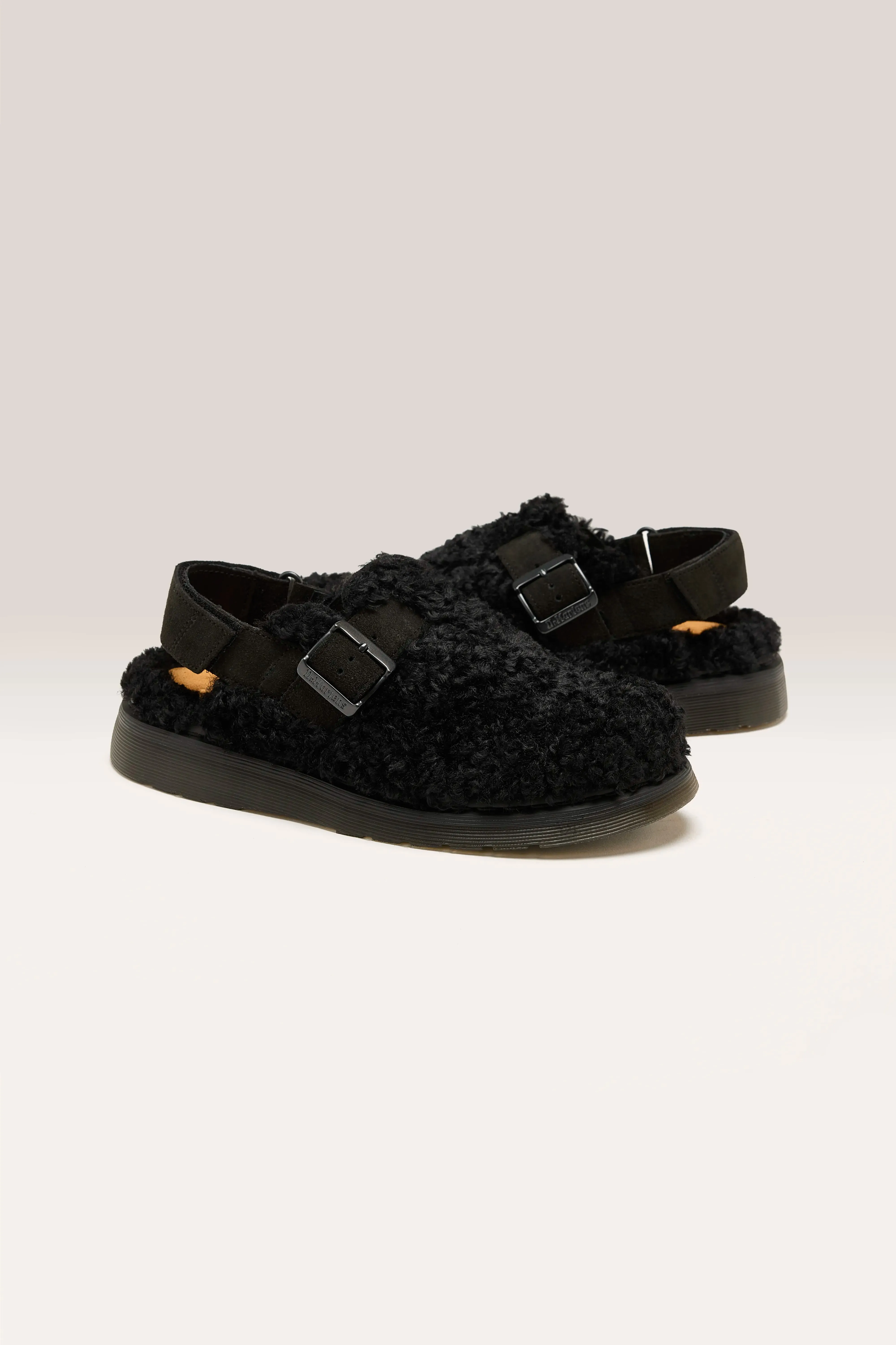 Jorge Ii Suede & Borg Mules For Women (242 / W / BLACK)