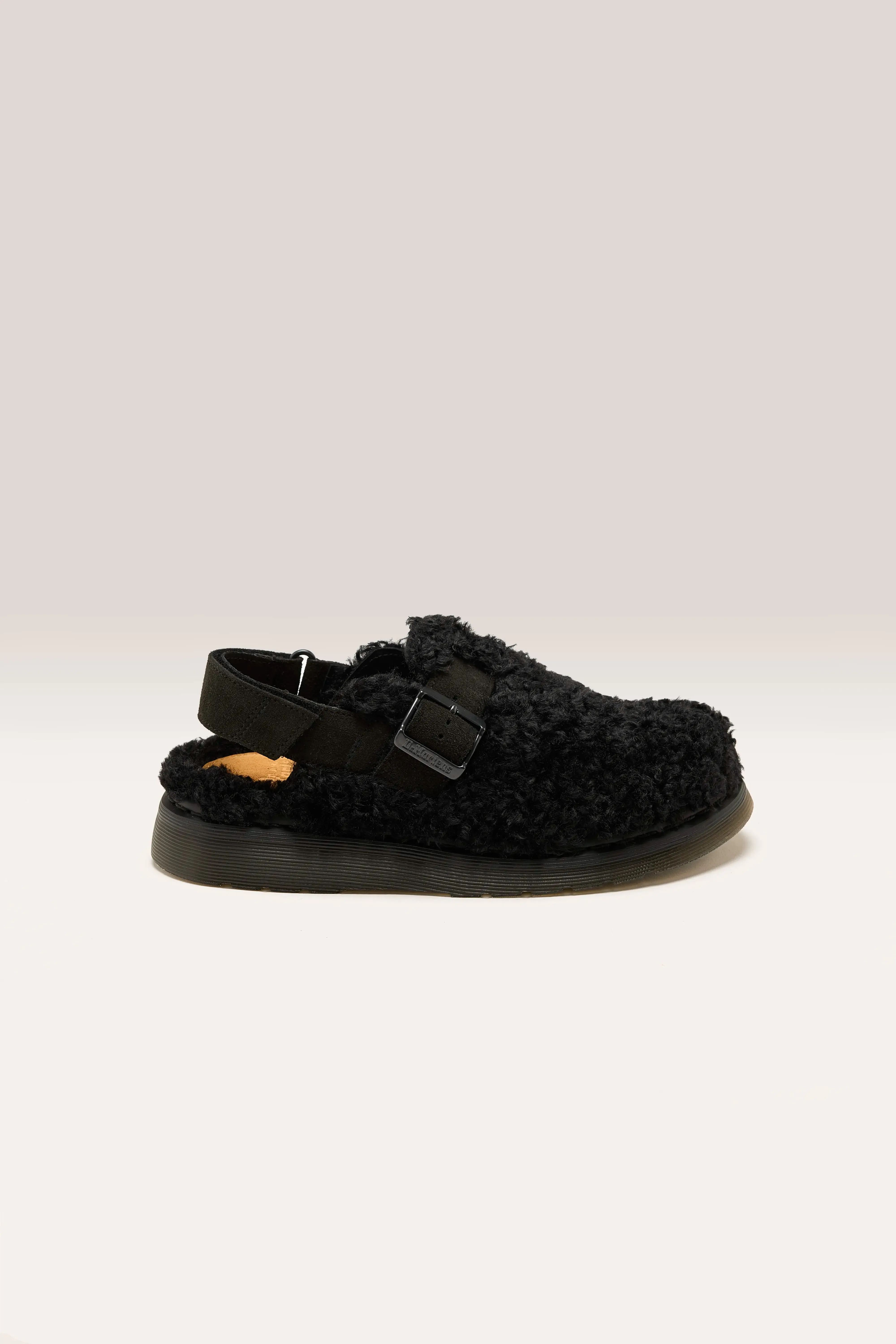 Jorge Ii Suede & Borg Mules For Women (242 / W / BLACK)