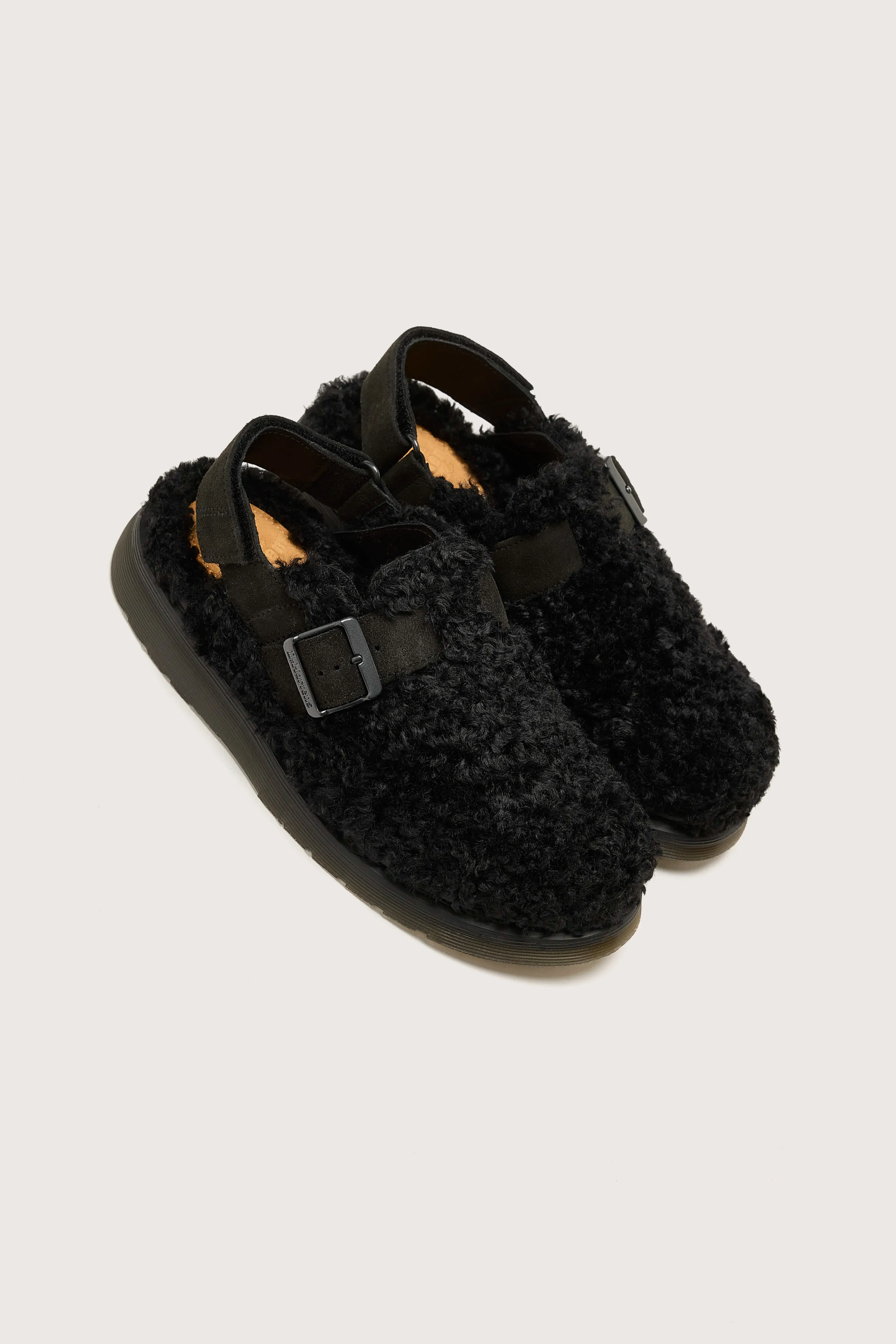 Jorge Ii Suede & Borg Mules For Women (242 / W / BLACK)