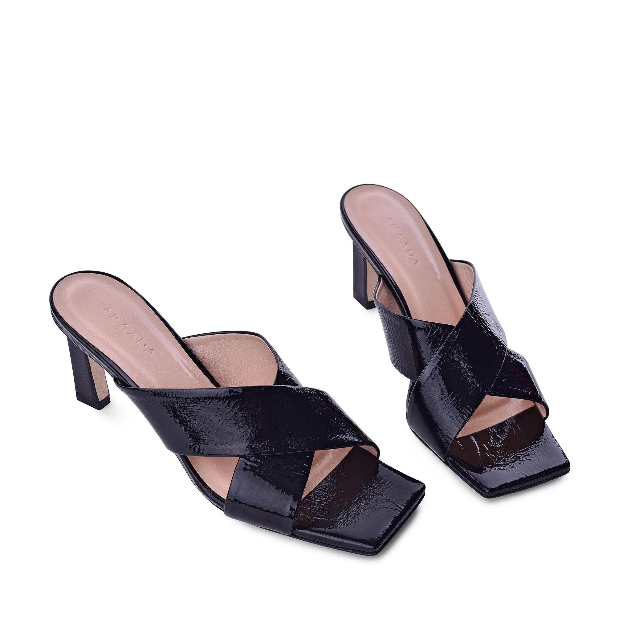 Kaori Black Soft Naplak Mules