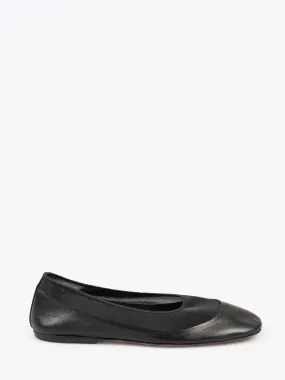 Leather ballet flats