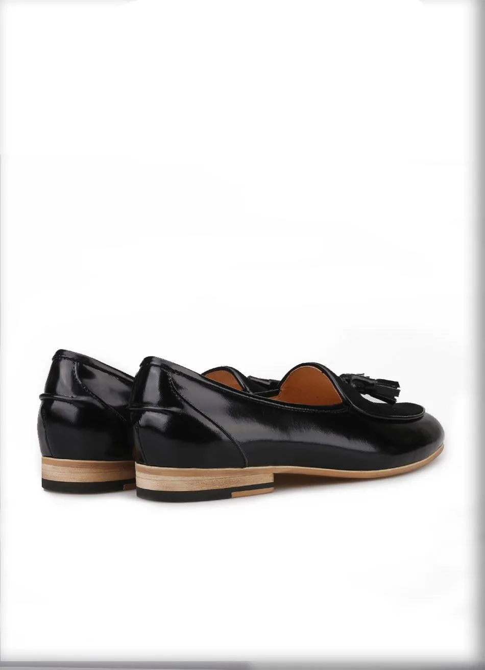 Leather Men Loafers With Tassel - Men Shoes