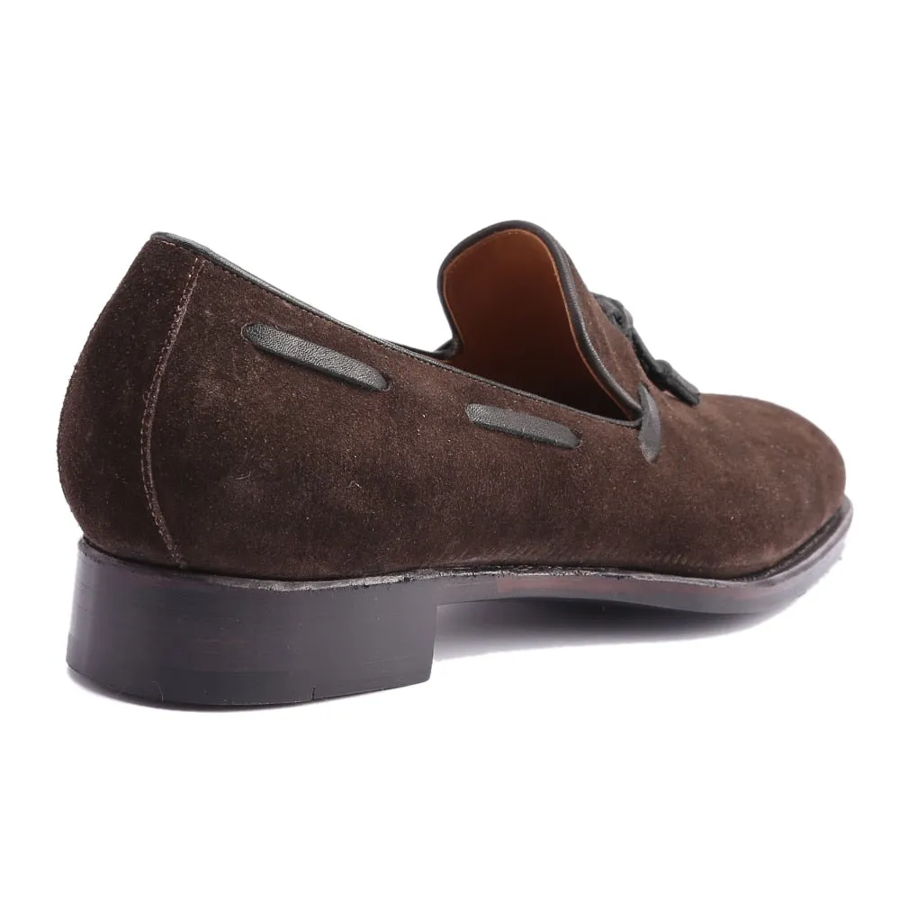 Leather String Soft Suede Breathable Men Loafers