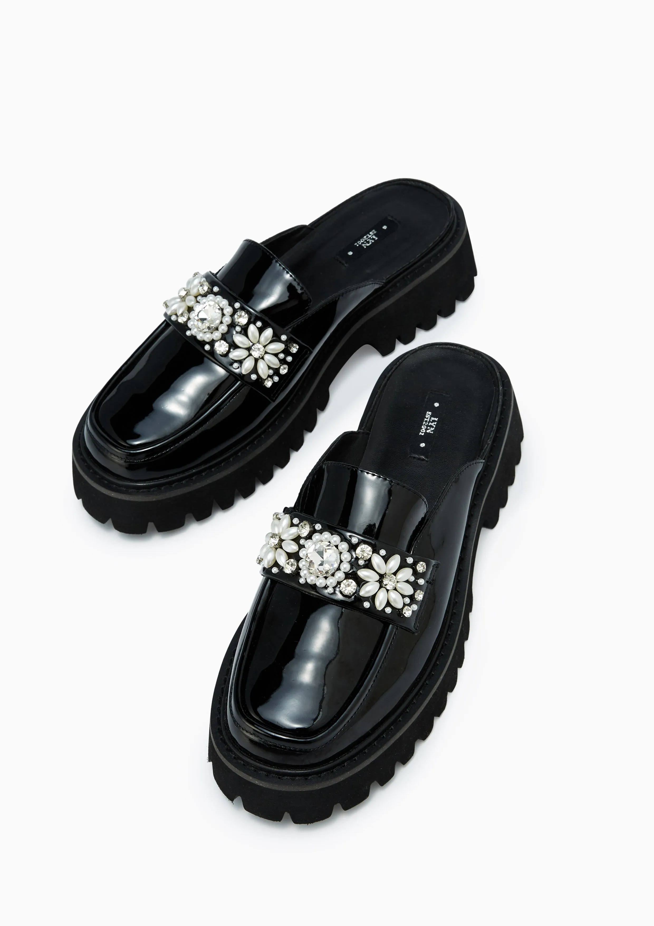 Lewis Platform Sandals Black