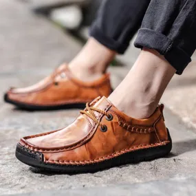 Men's Casual Leather Breathable Loafers