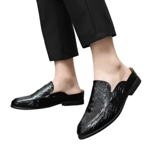 Mens Genuine Leather Slip On Loafers