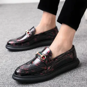 Men's Patent Leather Breathable Loafers