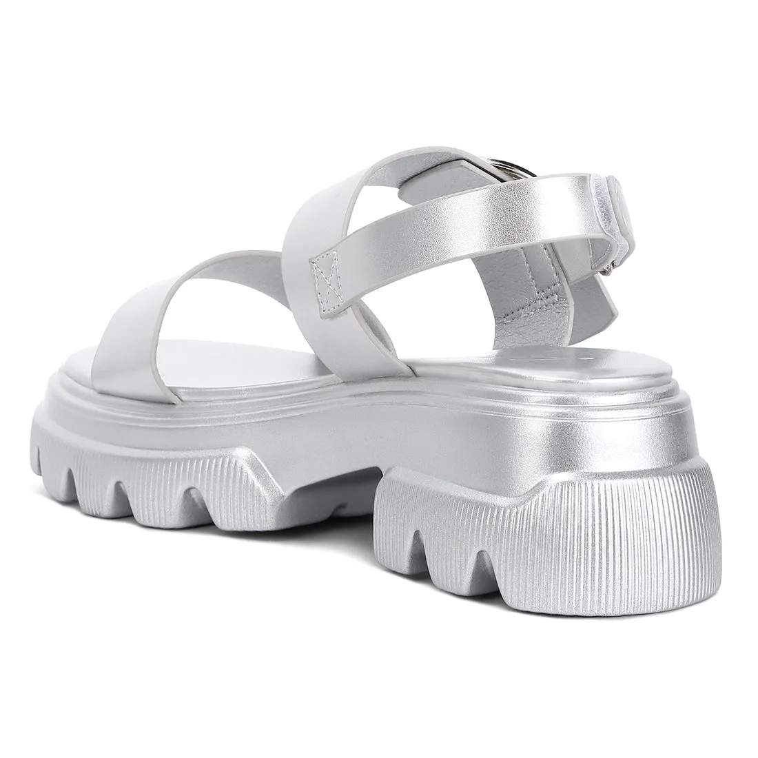 Metallic Chunky Sandals