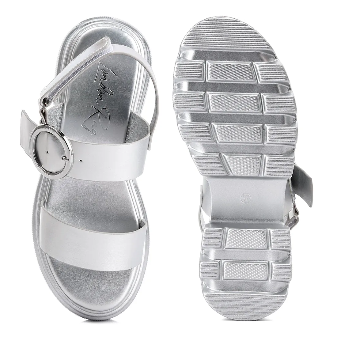 Metallic Chunky Sandals