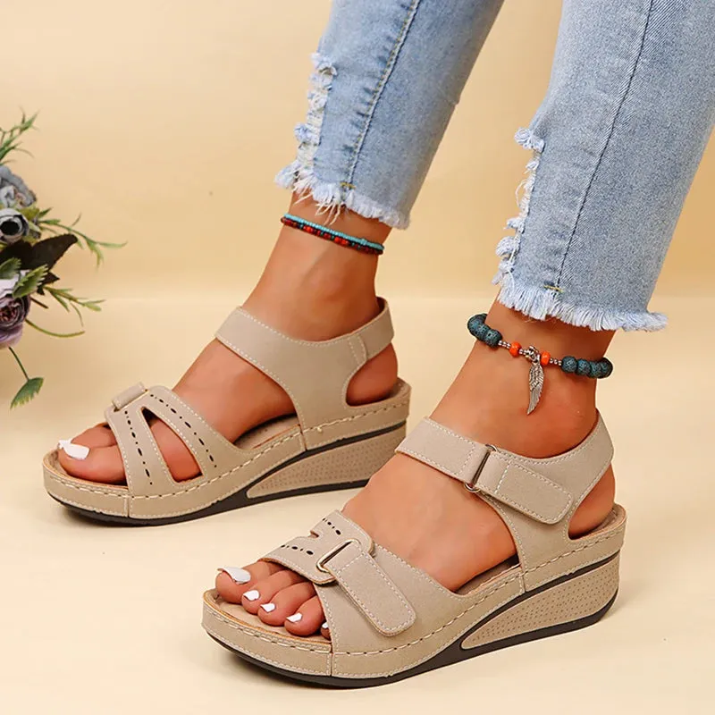 New Sandals Shoes Women Soft Slip On Open Toe Party Footwear