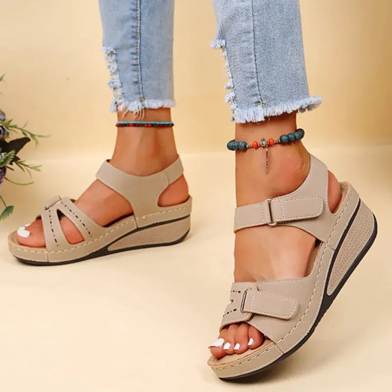 New Sandals Shoes Women Soft Slip On Open Toe Party Footwear