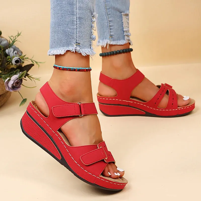 New Sandals Shoes Women Soft Slip On Open Toe Party Footwear