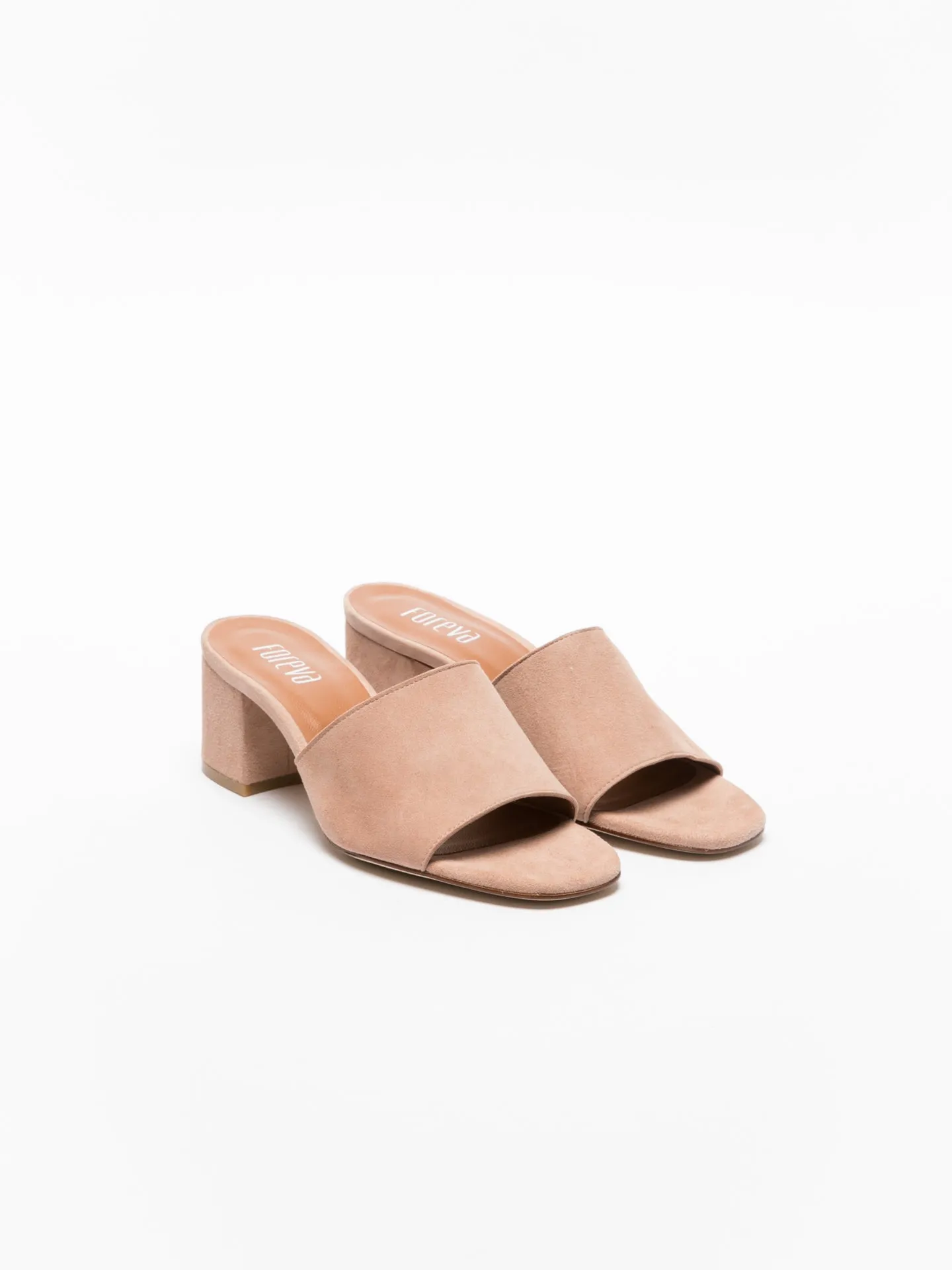 Pink Open Toe Mules