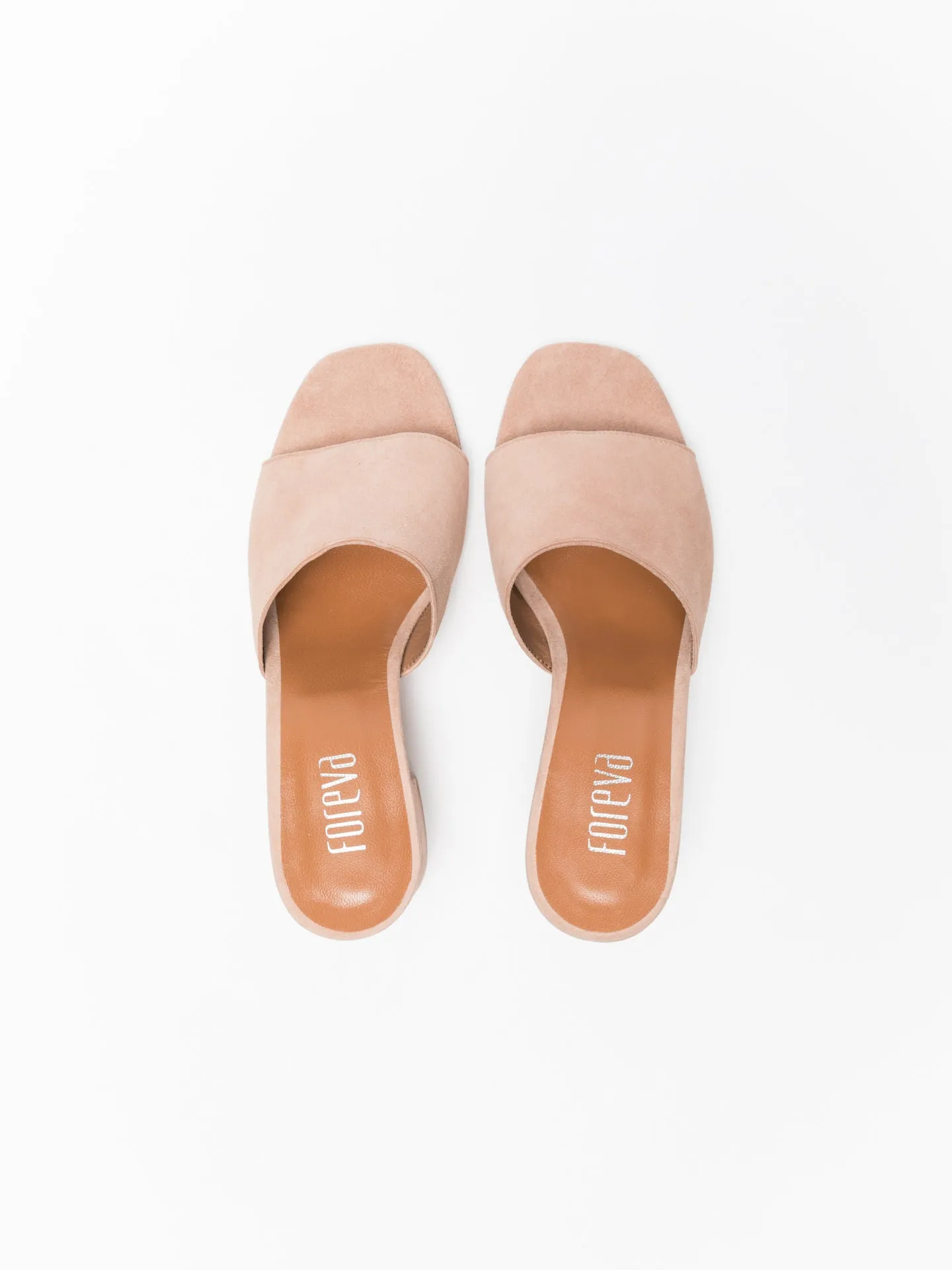 Pink Open Toe Mules