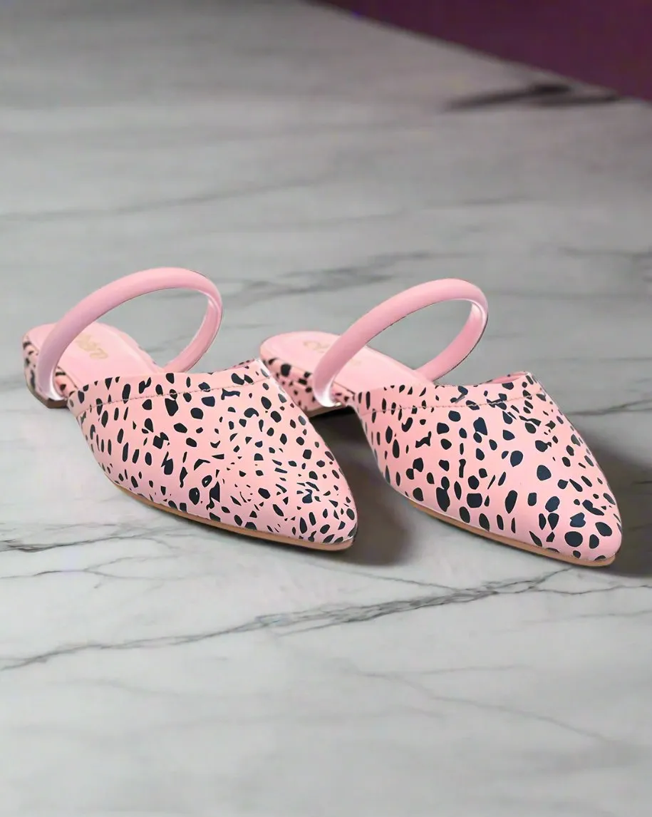 Playful Pastel Pink mules for Women