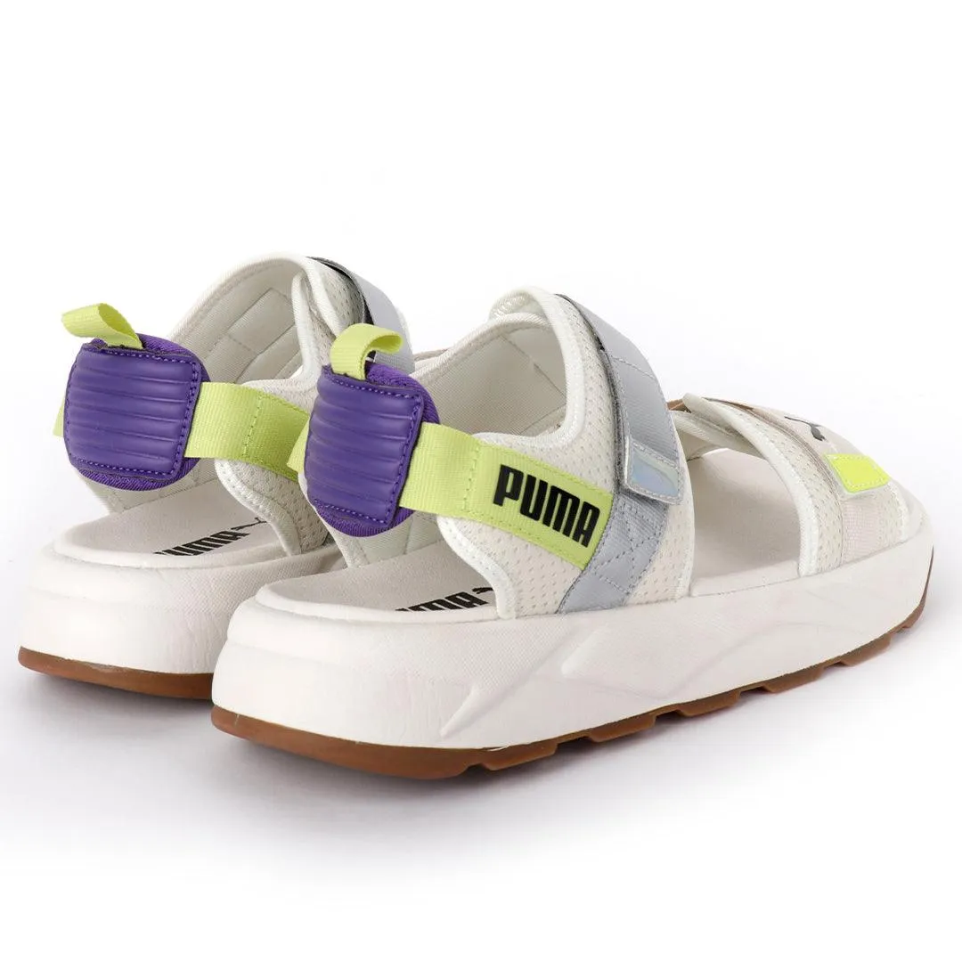 PU Rs Future Rider Sandals Iri Full Black Designed-White