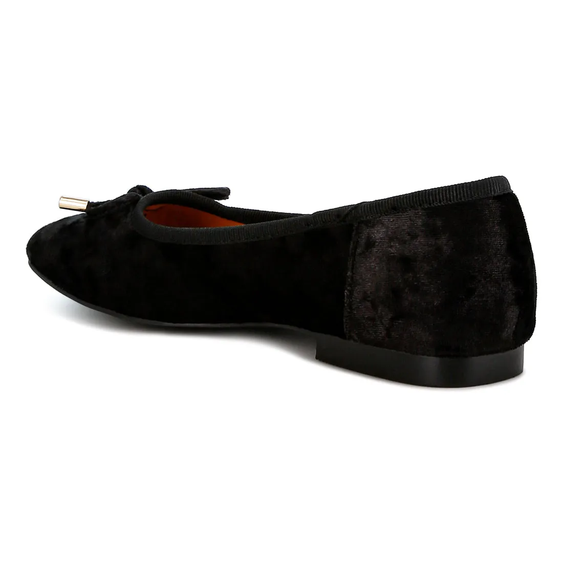 Velvet Bow Ballerinas