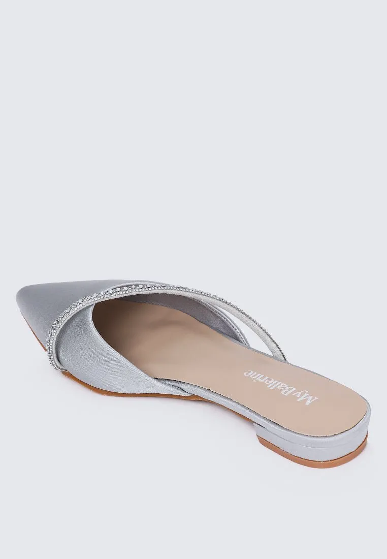 Vion Comfy Ballerina In Silver