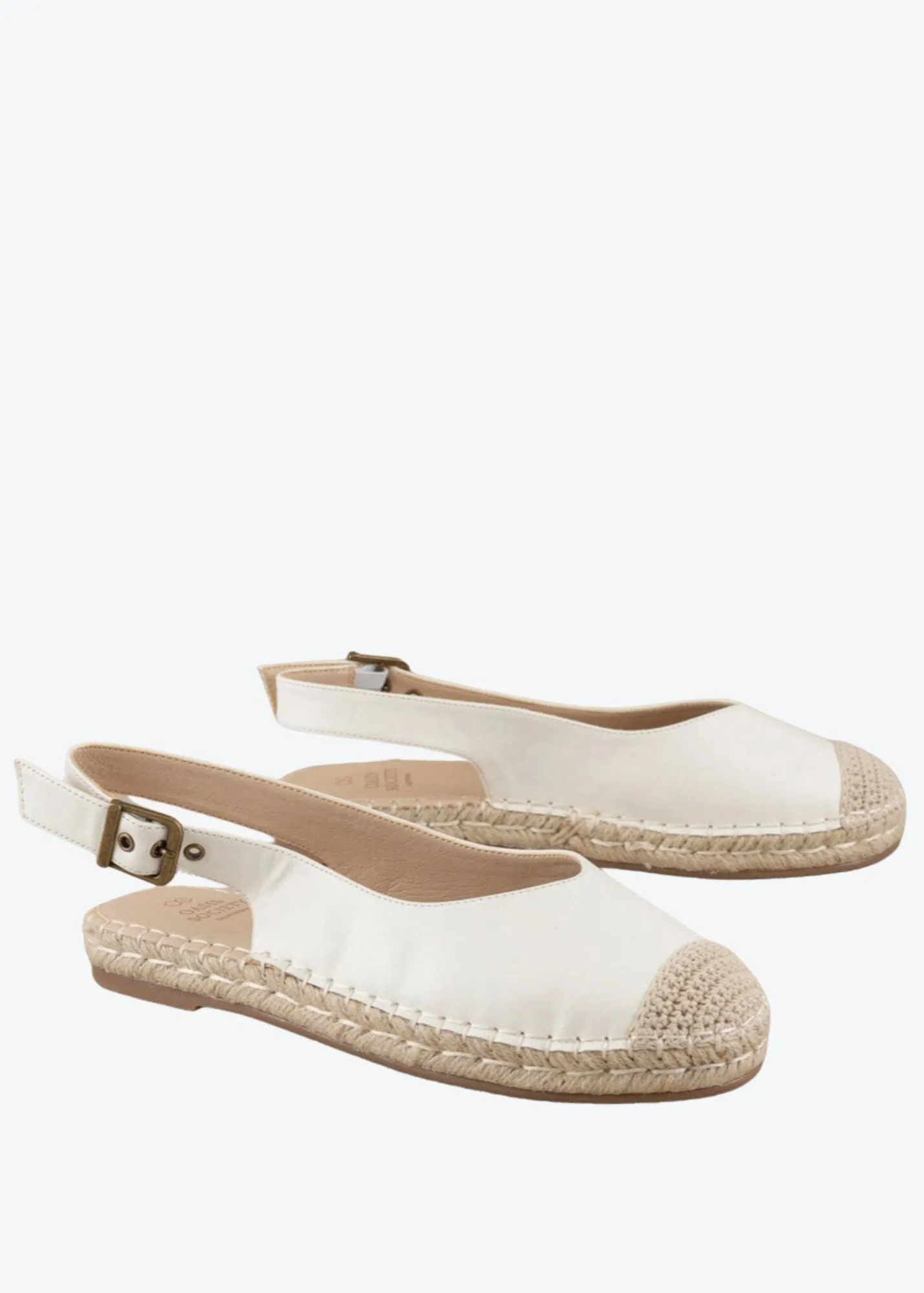 White Slingback Ballet Flats - FINAL SALE